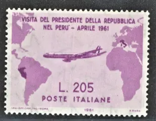 Italiaanse Republiek - Gronchi Rosa - Sassone N. 921