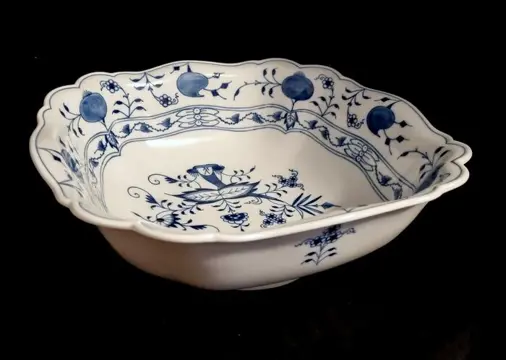 Meissen - Uienpatroon Exclusieve XXXL vierkante schaal -