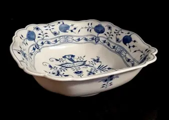 Meissen - Uienpatroon Exclusieve XXXL vierkante schaal -