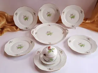 Herend - rozenbottelpatroon - servies - handbeschilderd -
