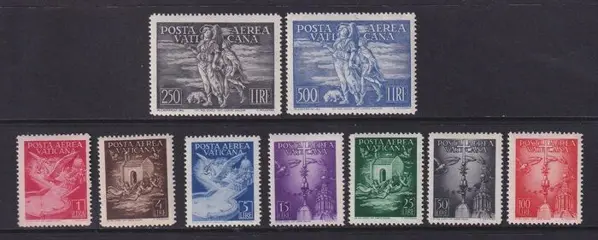 Vaticaanstad 1947/1948 - Luchtpostzegels. - Michel; 140/148