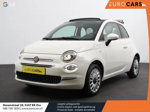 Fiat 500 C 1.0 Hybrid Dolcevita Half lederen bekleding Climate control Cruise control Parkeersensore