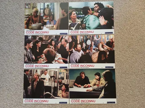 CODE INCONNU NED. lobbycard set.
