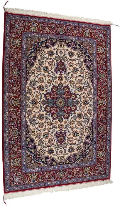 Isphahan - Tapijt - Met zijdegehalte - Zeer fijn - 162 cm -