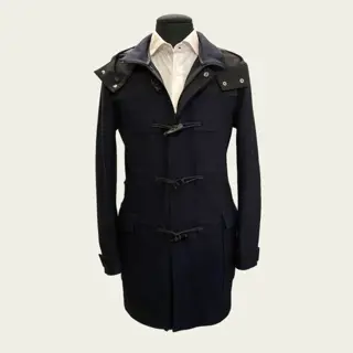 Armani - Wool Duffle Coat Water Repellent New Jas