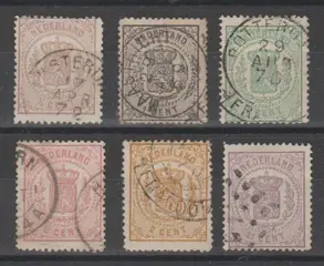 Nederland 1869/1871 - Rijkswapen - NVPH 13/18
