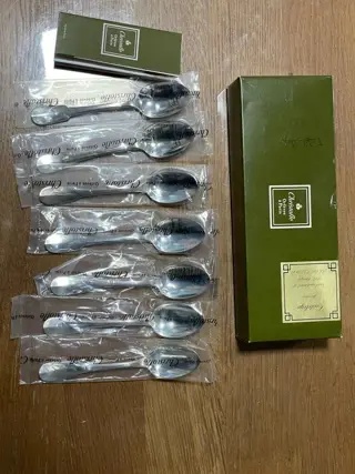 Christofle - Koffielepels (7) - Zilver