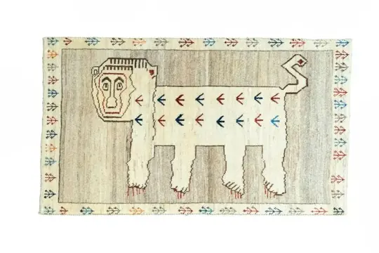 Gabbeh - Verzamelobject - Tijger - 132 cm - 76 cm