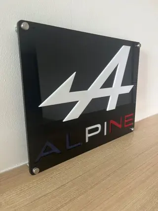 Decoratief object - Alpine 3D frame - Fiber carbon French