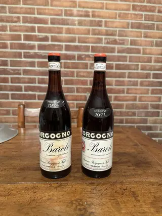 1971 &amp; 1974 Borgogno - Barolo Riserva - 2 Flessen (0.75