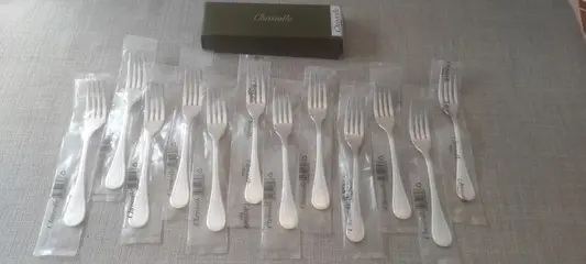 Christofle - Visvorken (12) - Staal (roestvrij) - Trianon