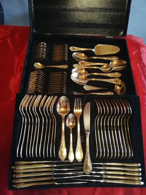 HKS: Goldbesteck Modell "Rokoko" - HKS Solingen - Bestek