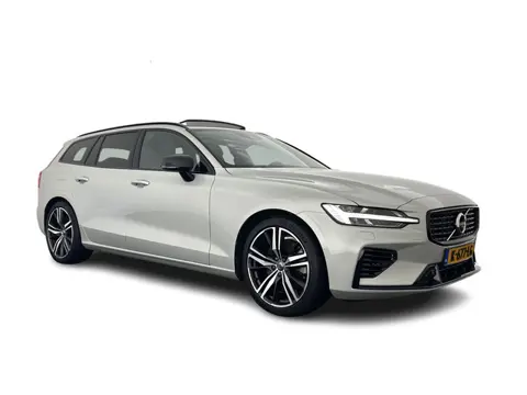 Volvo V60 2.0 T6 Recharge AWD R-Design (Plug-in) (INCL.BTW) Aut. *PANO | HEAD-UP | LEATHER-FABRIC | 