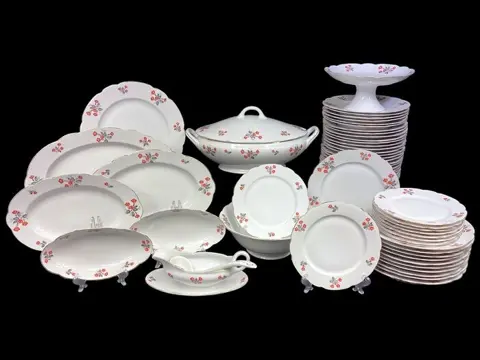 Epiag - Tafelservies (60) - .999 (24 kt) goud, Porselein