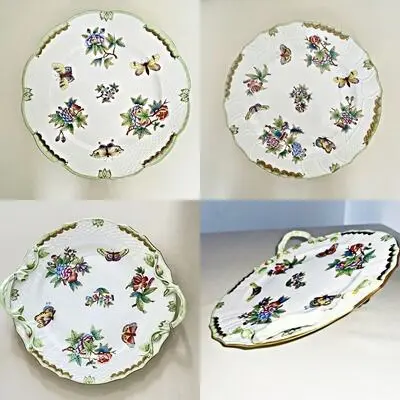 HEREND - Herend - Bord(en) (3) - Porselein - QUEEN VICTORIA