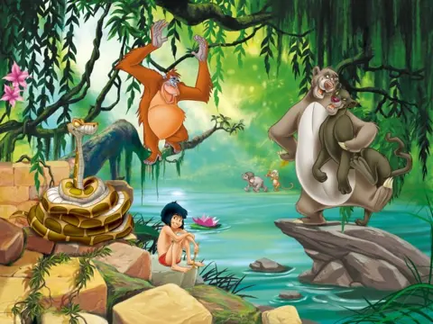 Jungle Book Fotobehang Jungle Book vliesbehang Muurdeco4kids