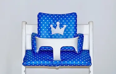 "Royal Crown" gecoate kussens voor stokke tripp trapp stoel