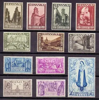België 1933 - Grote Orval - OBP 363/74