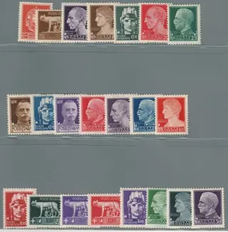 Koninkrijk Italië 1929/46 - Collection of the period of complete intact sets - Sassone S.51+516/542