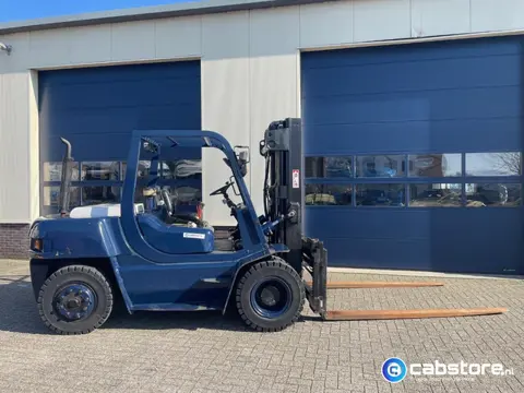 Samsung SF 70 D Heftruck - Bouwjaar 1998 - Draaiuren 4179 - Perkins Diesel - Triplex - Extra lange v
