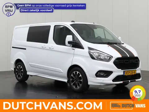 Ford Transit Custom 2.0TDCI 170PK Sport Automaat Dubbele Cabine | 2xSchuifdeur | Leder | Navigatie |