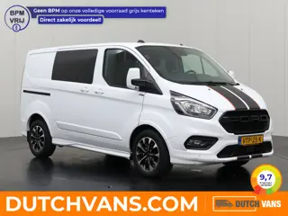Ford Transit Custom 2.0TDCI 170PK Sport Automaat Dubbele Cabine | 2xSchuifdeur | Leder | Navigatie |
