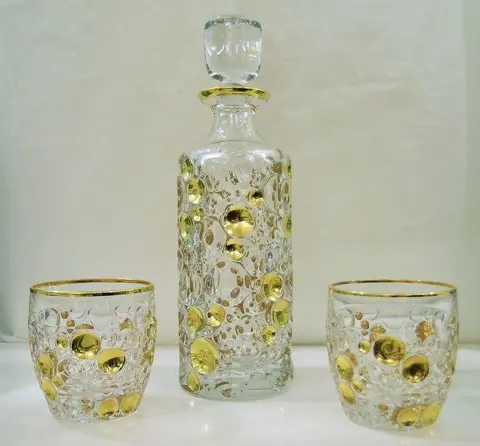 Vetreria Zecchin - Rubelli Vetri d'Arte - Set Whiskyfles en