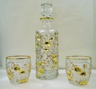 Vetreria Zecchin - Rubelli Vetri d'Arte - Set Whiskyfles en