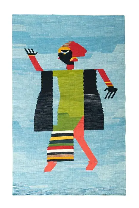 Designer Kelim - verzamelaars stuk - 211 cm - 132 cm