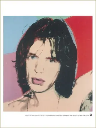 Andy Warhol - Mick Jagger, 1975 (Rolling Stones) - Licensed