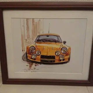 Afbeelding/illustratie - Renault Aipine A110 yallow ver, by