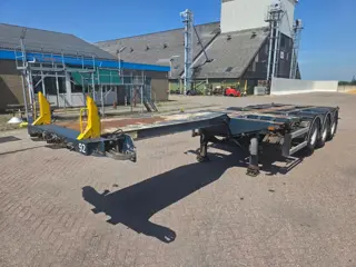 D-Tec FT-43-03V BPW DRUM D-Tec containerchassis - 3 BPW assen - Trommelremmen - Luchtvering - Liftas