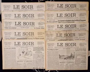 Tintin - Ensemble de 10 journaux le soir- Tintin - L'étoile mystérieuse - (1942)