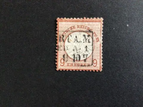 Duitsland - lokale postgebieden 1872 - “Large Shield”, 9&nbsp;kreuzers - Michel 27a