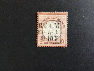 Duitsland - lokale postgebieden 1872 - “Large Shield”, 9&nbsp;kreuzers - Michel 27a