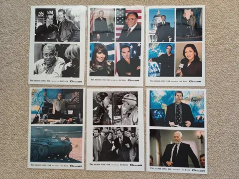 THE SECOND CIVIL WAR lobbycard set.