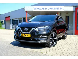 Nissan Qashqai 1.2 Tekna *44.615km!* Pano|1e Eig|Half Leder|360Cam|Navi|Clima|LMV
