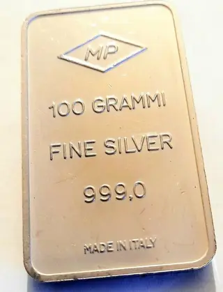 100 gram - Zilver .999 - Metalli Preziosi