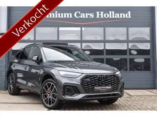 Audi Q5 Sportback 50 TFSI e S-Line 299 Pk Pano RS-Leder Rood Stiksel HUD Sfeer Keyless Trekhaak SQ5