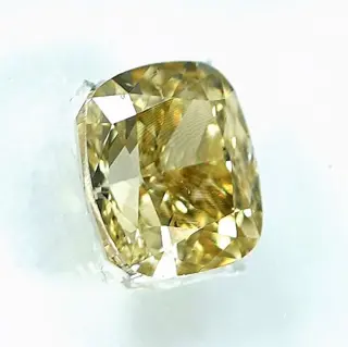 Diamant - 0.51 ct - Cushion - Natural Fancy Light Brownish