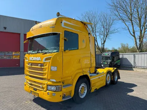 Scania R520 V8 / ENGINE RUNNING / RETARDER / HYDRAULICS / NL TRUCK / LIFT+LENKACHSE / ONLY:717000 KM