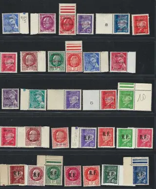 Frankrijk - NEW** Lot of stamps of the Liberation of Antibes + Poitiers (complete)