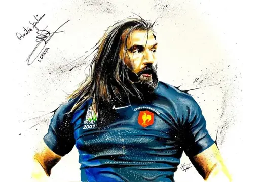France - coupe du monde de Rugby - Sebastien Chabal -
