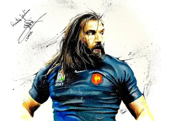 France - coupe du monde de Rugby - Sebastien Chabal -
