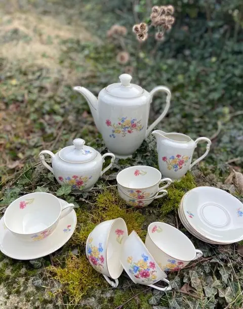 Bavaria - Koffieservies voor 6 (9) - Porselein