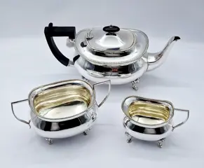 PinderBrothers - Theeset - Victoriaans - Verguld, Verzilverd