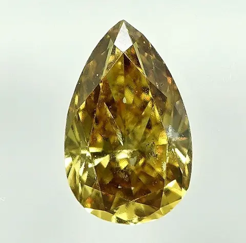Diamant - 0.50 ct - Peer - Natural Fancy Brownish Greenish