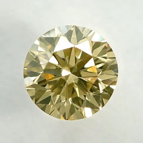 Diamant - 0.35 ct - Briljant - Natural Fancy Orangy Yellow