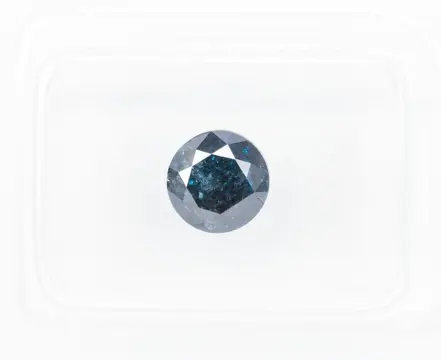 Diamant - 1.13 ct - Fancy Deep Blue Colour Treated - I3 *NO