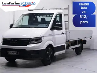 MAN TGE 3.140 140 pk DSG Aut. Pick Up / Open Laadbak Navi, Camera, Trekhaak 3.000 kg, LxBxH 383x225x